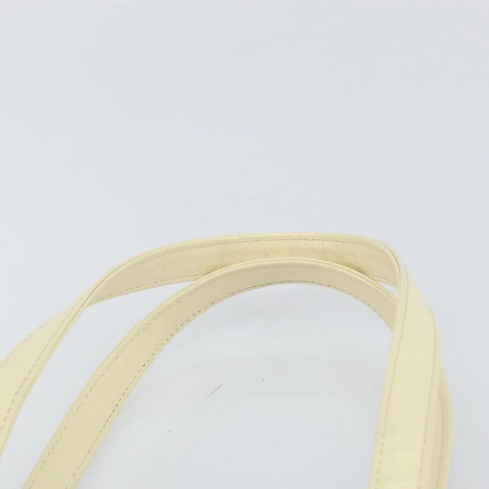 Yves Saint Laurent Cream Leather Hand Bag - Picture 8 of 12